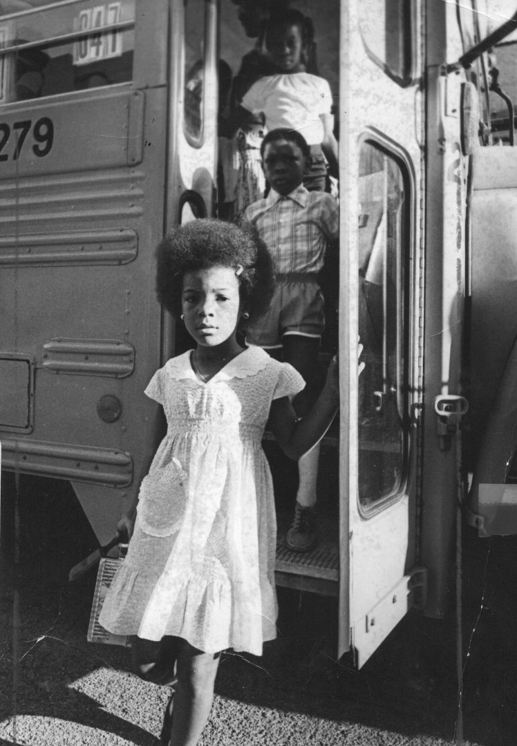 School busing in the St. Louis area